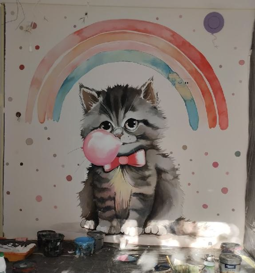 Mural w Pokoju Dziecięcym